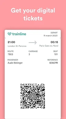 Trainline: Train travel Europe screenshots
