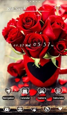 Cute wallpaper-Roses & Hearts screenshots