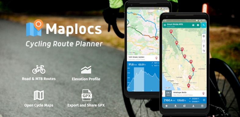 Maplocs - Cycling Route Planner, Cycling Maps screenshots