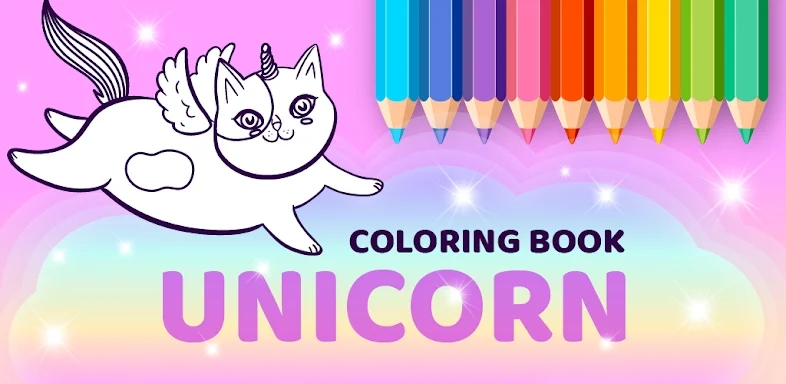 Sparkling Unicorns Color Book screenshots