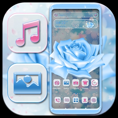 Blue Rose Theme Launcher screenshots