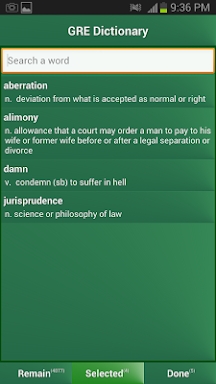 GRE Dictionary screenshots