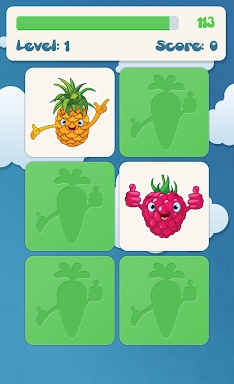 Fruits Memory Game for kids screenshots