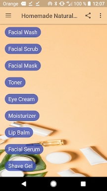 Homemade Natural Skin Care Rec screenshots
