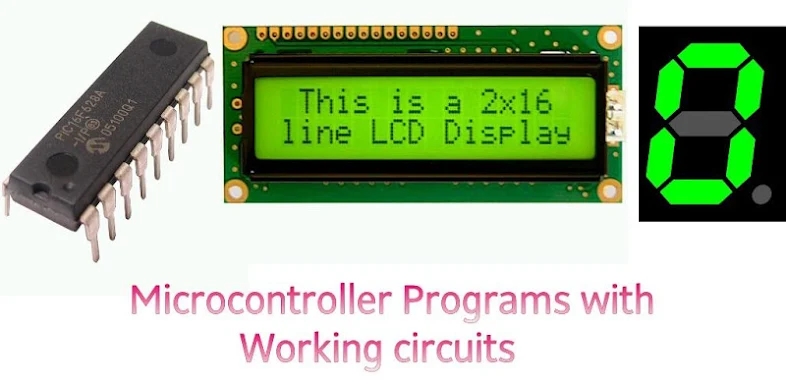 Microcontroller programs screenshots