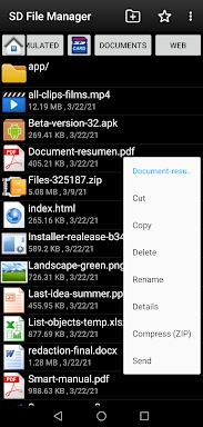 SD File Manager screenshots