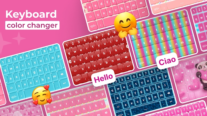 Custom Color Keyboard Themes screenshots