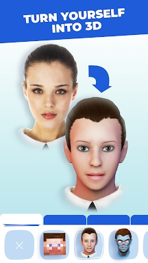 Head morph: photo warp 3D face screenshots