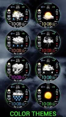Weather watch face W5 screenshots