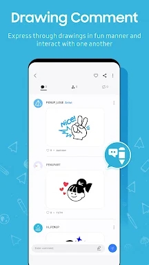 PENUP – Drawing-sharing SNS screenshots
