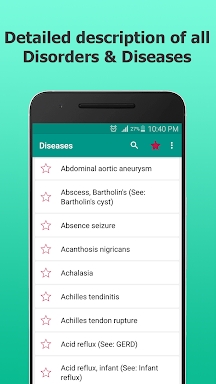 Diseases Dictionary Offline screenshots