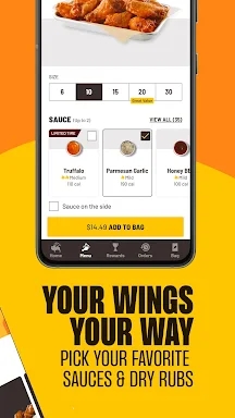 Buffalo Wild Wings Ordering screenshots