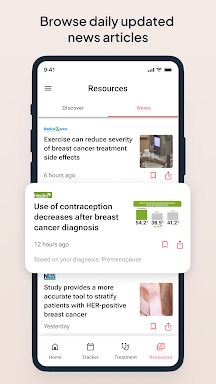 Outcomes4Me Cancer Care screenshots