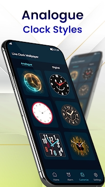 Live Clock wallpaper app screenshots