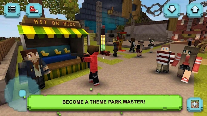 Theme Park Craft: Build & Ride screenshots