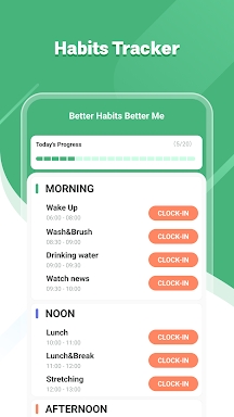 Lucky Habit: health tracker screenshots