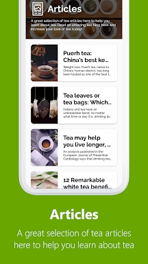 Tea Hub – Recipes and Timer screenshots