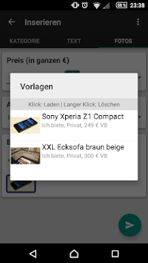 1-Klick Kleinanzeigen FREE screenshots