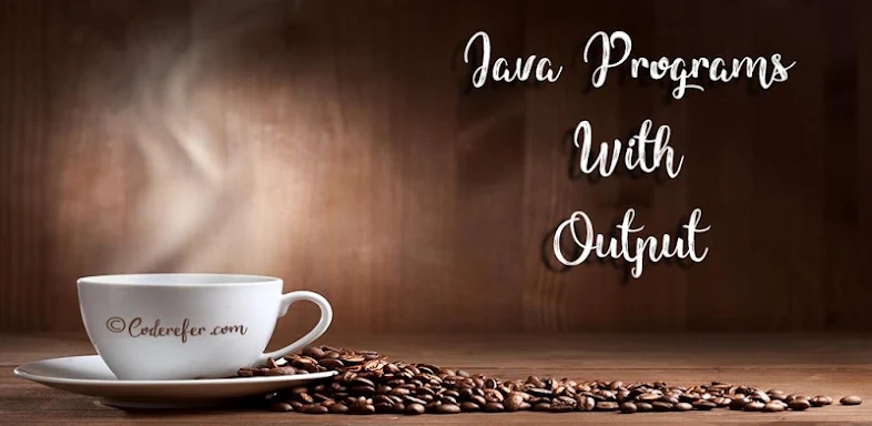 100+ Java Programs with Output screenshots