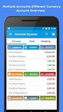 Expense Manager screenshots