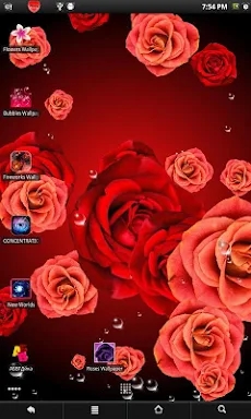Roses live wallpaper screenshots