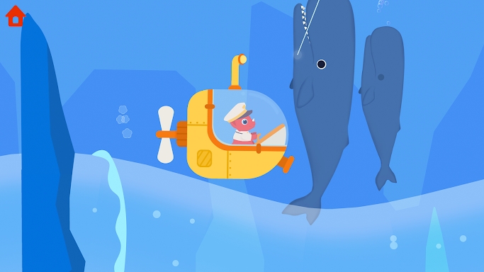 Dinosaur Submarine - for kids screenshots