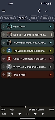 Wear Casts: Wear OS audio app screenshots
