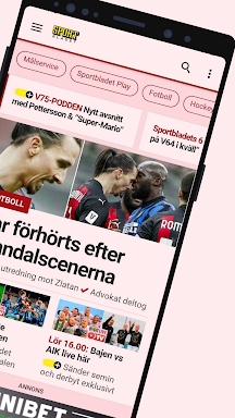 Sportbladet - störst på sport screenshots