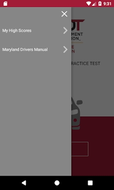 MD Practice Driving Test screenshots