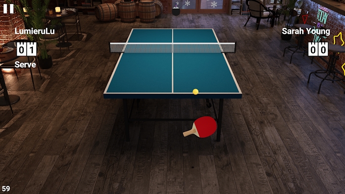 Virtual Table Tennis screenshots
