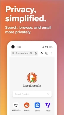 DuckDuckGo Private Browser screenshots