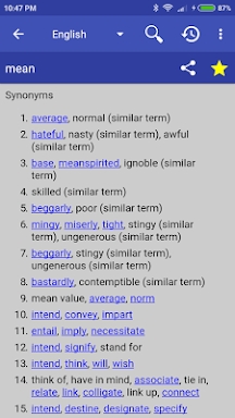 Online Thesaurus screenshots