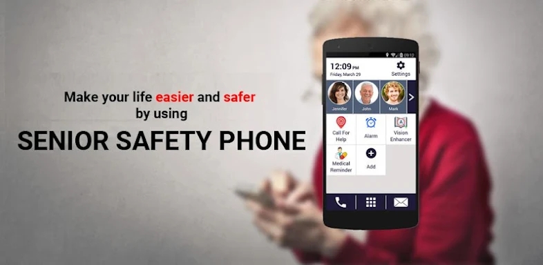 Senior Safety Phone - Big Icon screenshots