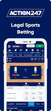 Action247 Sports Betting App screenshots