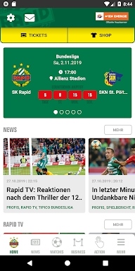 SK Rapid App screenshots
