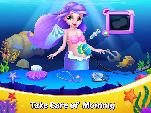 Mermaid Mom & Baby Care Game screenshots