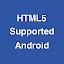 HTML5 Supported for Android -Check browser support icon