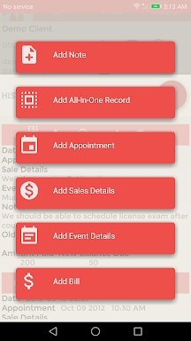 Client Record-Customer CRM App screenshots