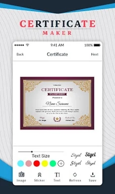 Certificate Maker - Certificate Design screenshots