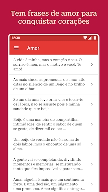 Frases e Mensagens de Amor screenshots