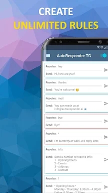 AutoResponder for Telegram screenshots