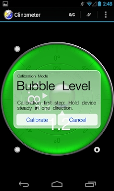 Clinometer  +  bubble level screenshots