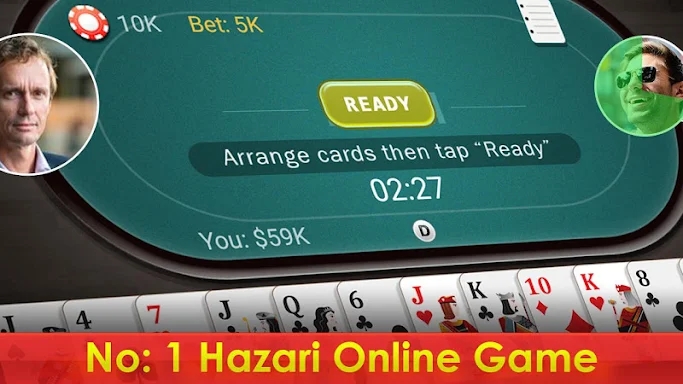 Hazari - 1000 Points Card Game screenshots