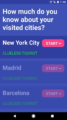 Visited Cities screenshots