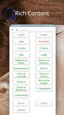 Bible KJV with Apocrypha screenshots