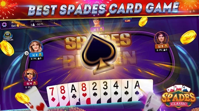 Spades Online & Offline Cards screenshots