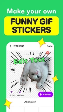 GIF Stickers for Whatsapp Chat screenshots
