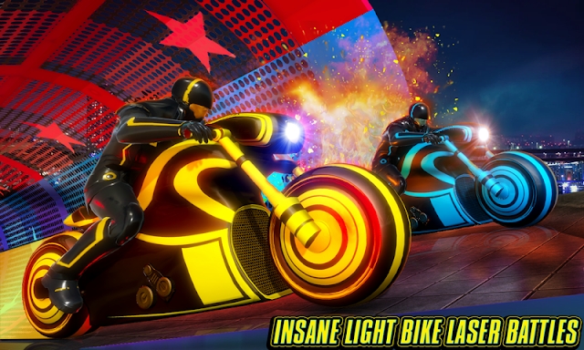 Light Bike Stunt Racing Game screenshots