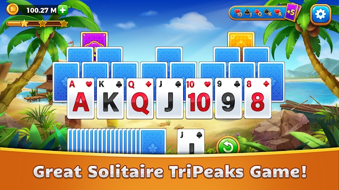 TriPeaks Solitaire Card Games screenshots