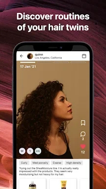 Quinn - Social Hair App | Journal, Reviews, DIY screenshots